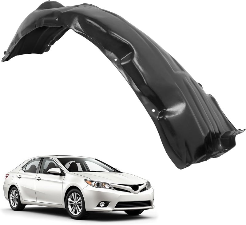 ECOTRIC Front Right Fender Liner Compatible with 2012-2014 Toyota Camry Replace for 5387506120 TO1249160 Inner Wheel Liner Splash Passenger Side - Image 1